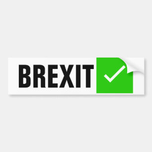 Adesivo Para Carro Sinal de Brexit com autocolante no vidro traseiro