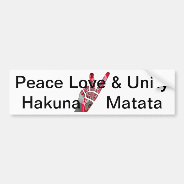 Adesivo Para Carro Sinal de paz manual (Frente)