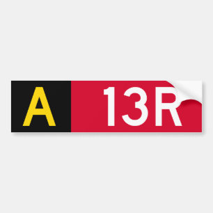 Adesivo Para Carro Sinal de ponto de retenção A13R