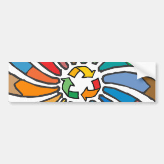 Adesivo Para Carro Sinal de Reciclar
