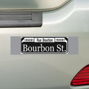 Adesivo Para Carro Sinal de Rua Bourbon