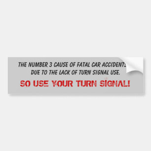 Adesivo Para Carro Sinal de volta fatal