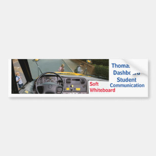 Adesivo Para Carro Sinal de Whiteboard do painel do ônibus de Thomas