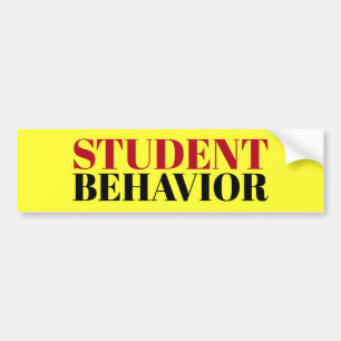 Adesivo Para Carro Sinal do COMPORTAMENTO do ESTUDANTE/sticker/MAGNET