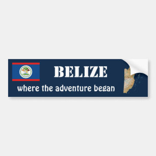 Adesivo Para Carro Sinalizador de Belize + Autocolante