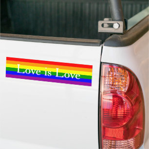 Adesivo Para Carro Sinalizador de Orgulho LGBTQIA+ Cores Arco-Íris