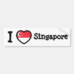 Adesivo Para Carro Sinalizador de Singapura