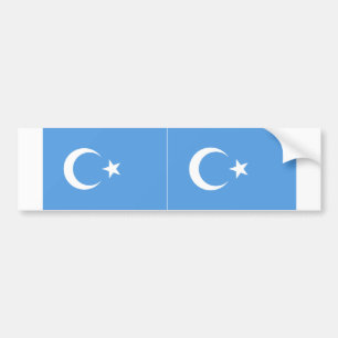 Adesivo Para Carro Sinalizador de Uyghur do Turquestão Oriental