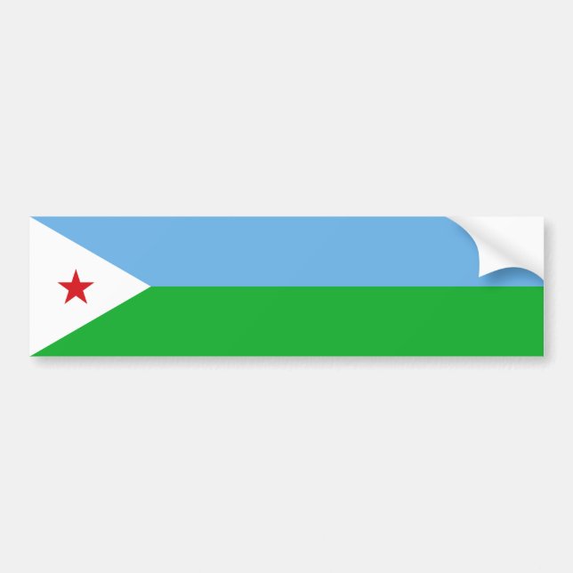 Adesivo Para Carro Sinalizador Djibouti (Frente)