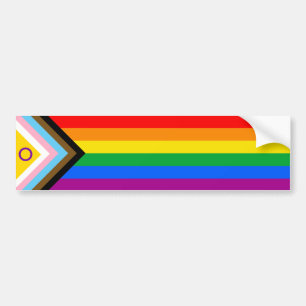 Adesivo Para Carro Sinalizador do Orgulho Intersexual Inclusivo do Pr