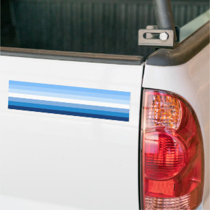 Adesivo Para Carro Sinalizador do Orgulho Masculino gay (Azul)