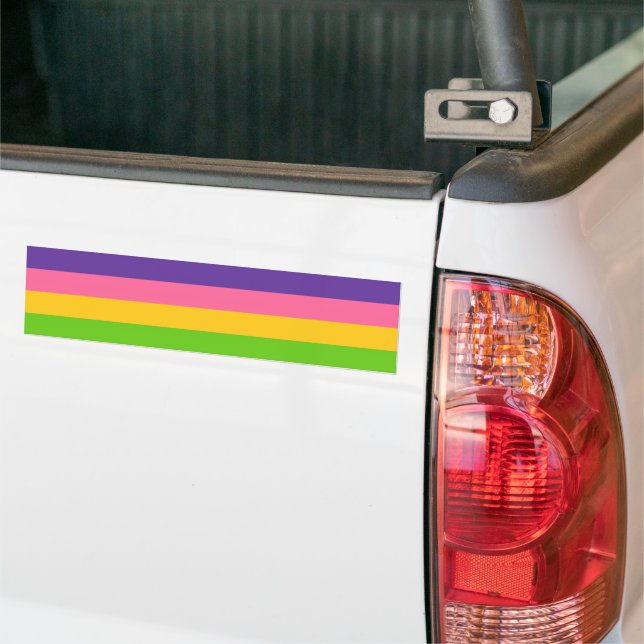 Adesivo Para Carro Sinalizador do Orgulho Sapphic (No caminhão)