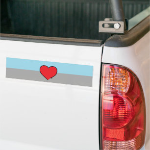 Adesivo Para Carro Sinalizador e Símbolo do Orgulho Autosexual