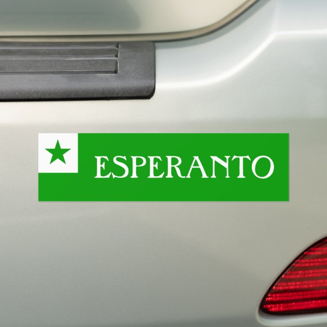 Adesivo Para Carro Sinalizador Esperanto (No carro)