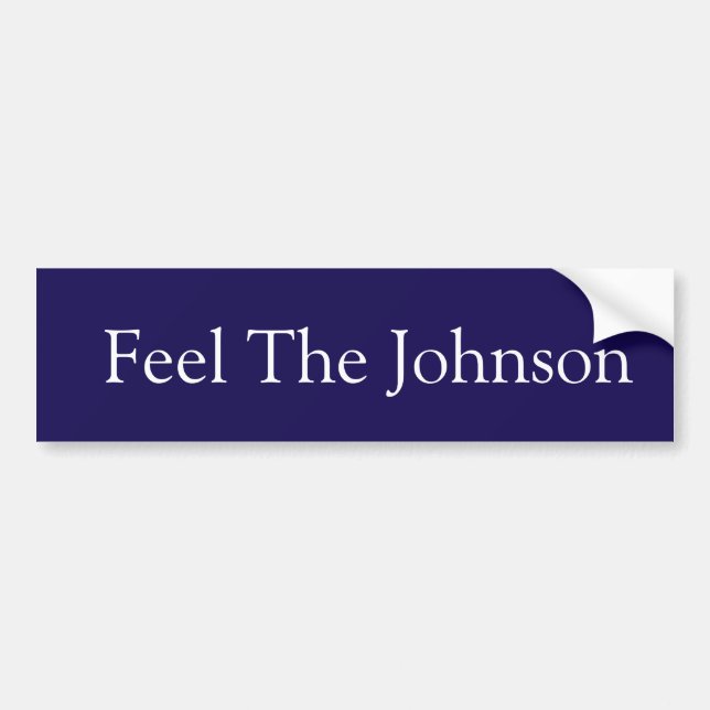 Adesivo Para Carro Sinta o Johnson (Frente)