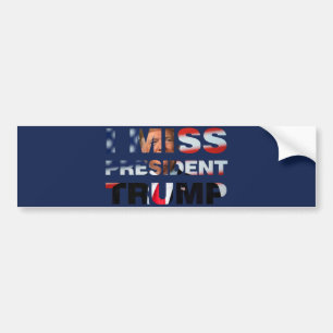 Adesivo Para Carro Sinto Falta Do Presidente Trump