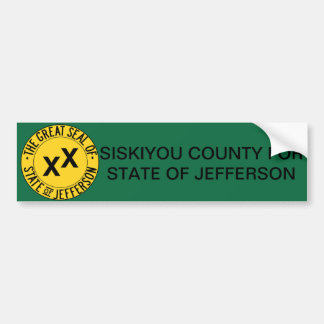 Adesivo Para Carro Siskiyou County para o estado de etiqueta de