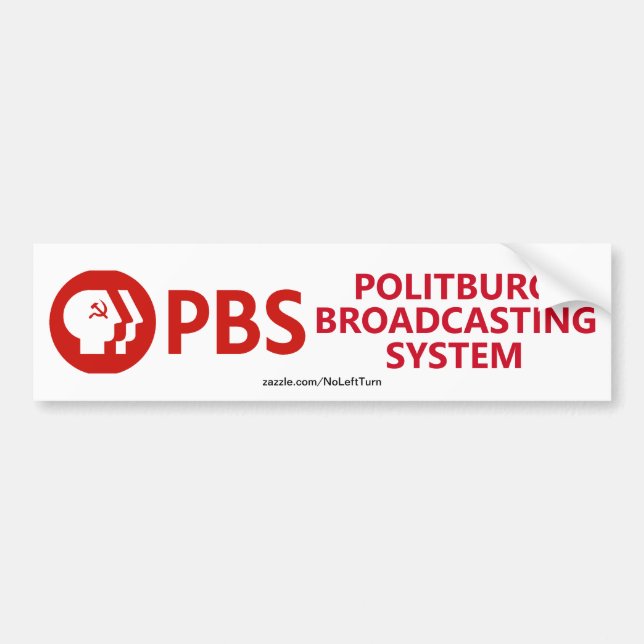 Adesivo Para Carro Sistema de radiodifusão PBS Politburo (Frente)