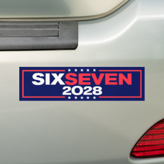 Adesivo Para Carro Six Seven 67 for President 2028 Funny