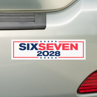 Adesivo Para Carro Six Seven 67 for President 2028 Funny