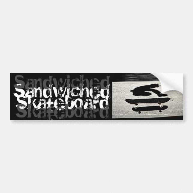 Adesivo Para Carro skate sanduíche (Frente)