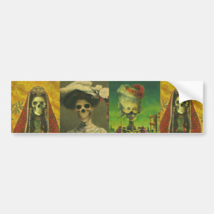 Adesivo Para Carro Skeletons Bumber Sticker