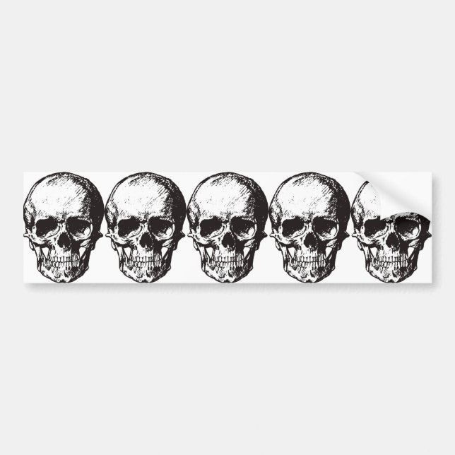 Adesivo Para Carro Skull Fantasy Art Rock Punk Heavy Metal (Frente)