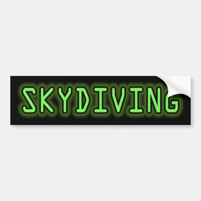 Adesivo Para Carro Skydiving (Frente)