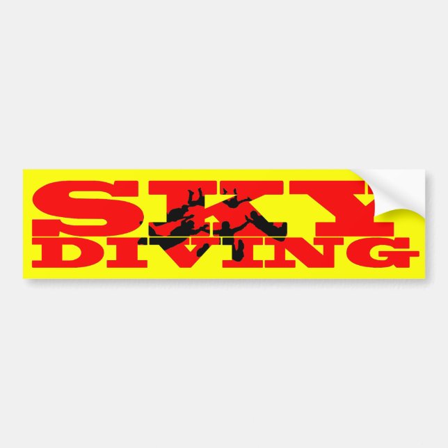 Adesivo Para Carro Skydiving (Frente)