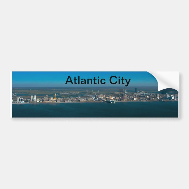 Adesivo Para Carro Skyline de Atlantic City (Frente)
