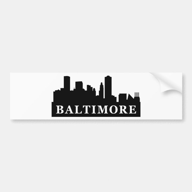 Adesivo Para Carro Skyline de Baltimore (Frente)