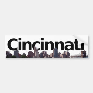 Adesivo Para Carro Skyline de Cincinnati com o Cincinnati no céu