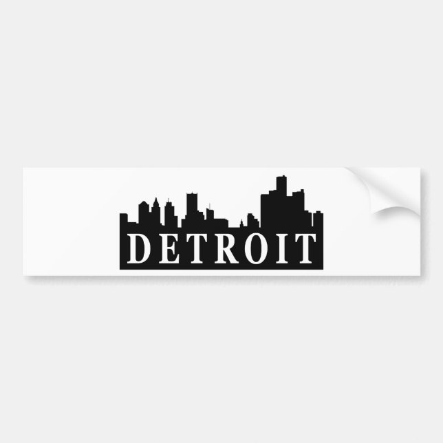 Adesivo Para Carro Skyline de Detroit (Frente)