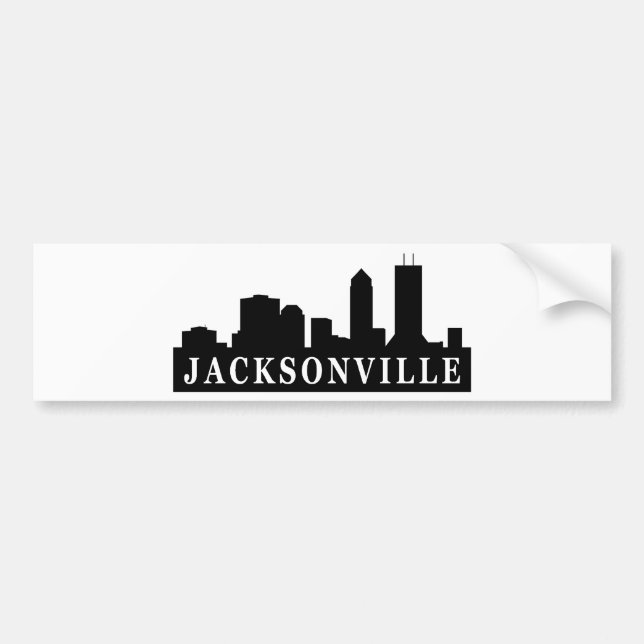 Adesivo Para Carro Skyline de Jacksonville (Frente)