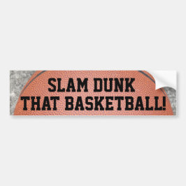 Adesivo Para Carro Slam Dunk, que Bumper Diversão de Basquete