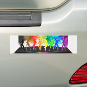 Adesivo Para Carro SlipperyJoe's Dancing Pride Shadows gay presentes 
