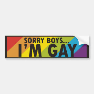 Adesivo Para Carro Slogan do gay do arco-íris