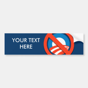 ADESIVO PARA CARRO SLOGAN PERSONALIZADO DE ANTI-OBAMA