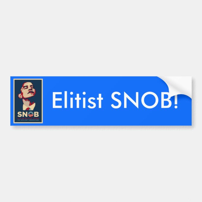 Adesivo Para Carro SNOBE elitista! (Frente)
