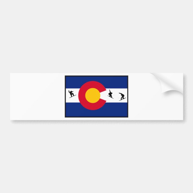 Adesivo Para Carro snowboard de Colorado (Frente)