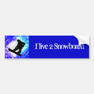 Adesivo Para Carro Snowboarder no Whiteout