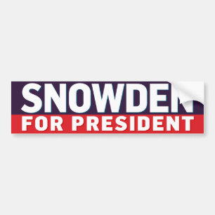 Adesivo Para Carro Snowden para o presidente