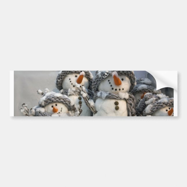 Adesivo Para Carro Snowman Christmas (Frente)
