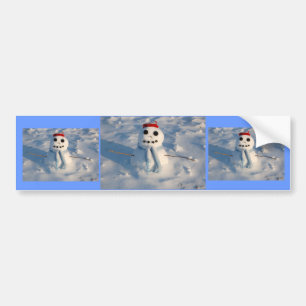 Adesivo Para Carro Snowman de Natal