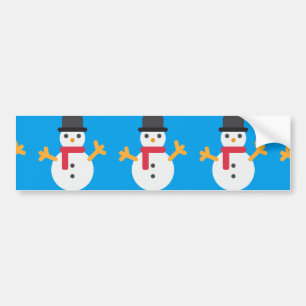 Adesivo Para Carro snowman emoji de natal