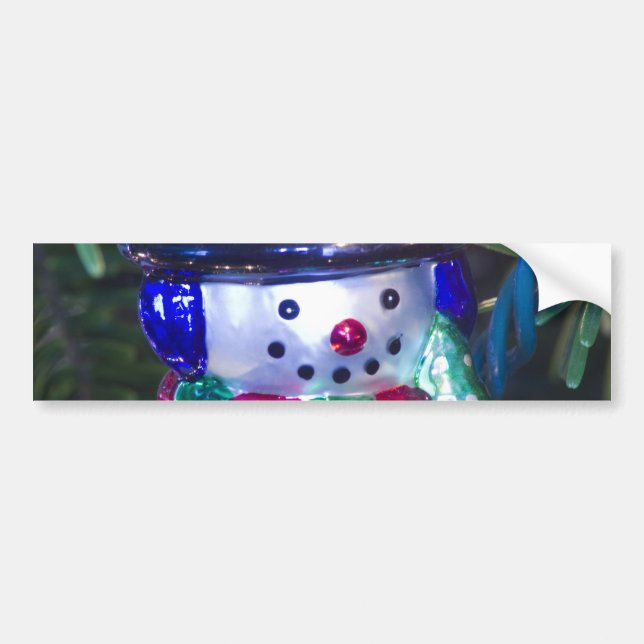 Adesivo Para Carro Snowman Ornament (Frente)