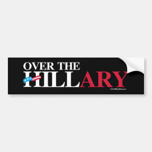 Adesivo Para Carro Sobre a Hillary -- Anti-Hillary - branco - .png