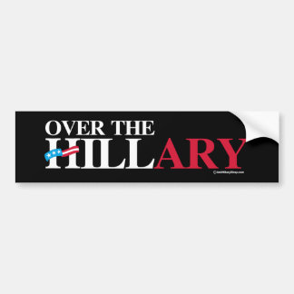 Adesivo Para Carro Sobre a Hillary -- Anti-Hillary - branco - .png
