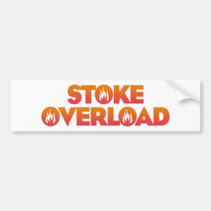 Adesivo Para Carro Sobrecarga de Stoke Chamas