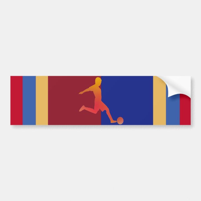 Adesivo Para Carro Soccer Bumpersticker (Frente)